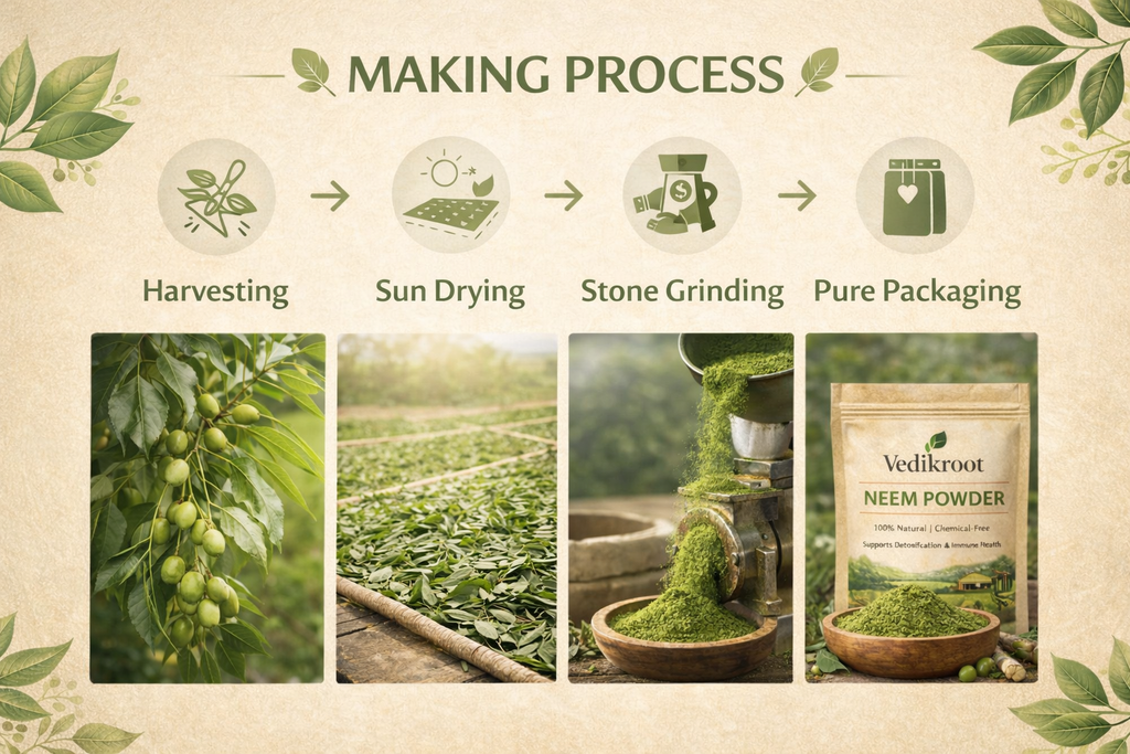 Vedikroot 100% Natural & Chemical free Neem Powder